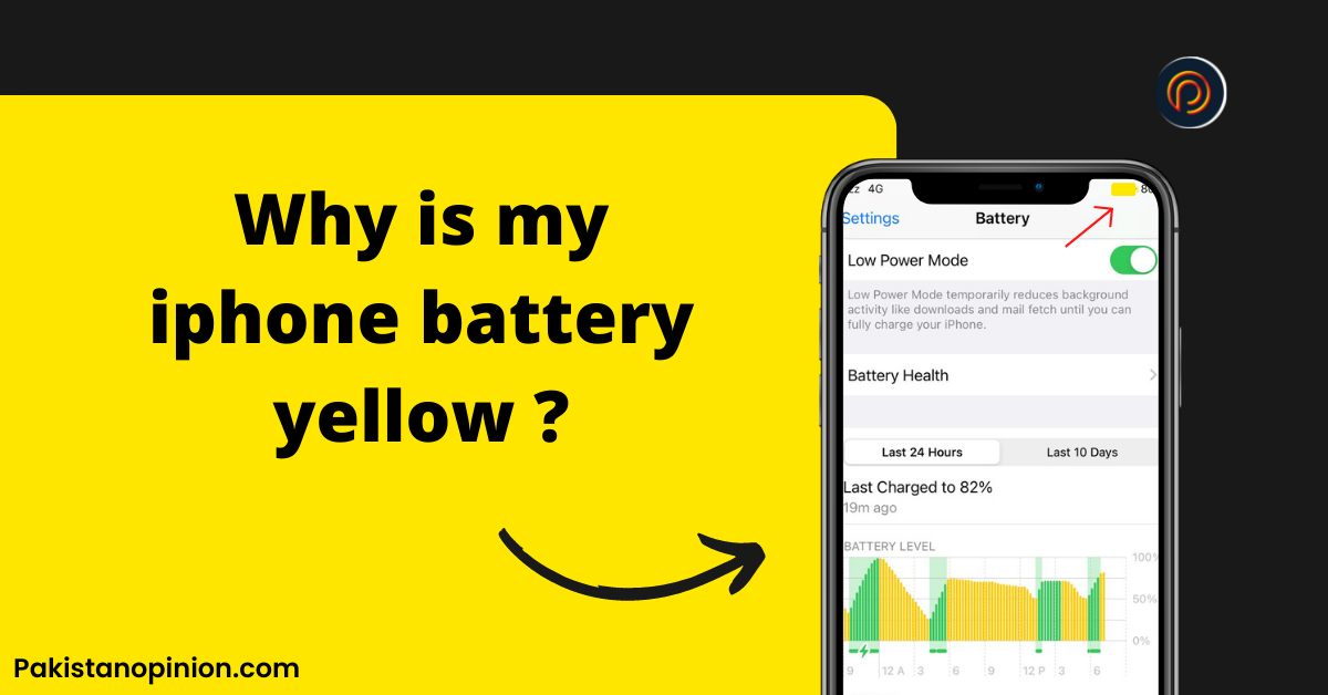 Why is my iPhone battery yellow?